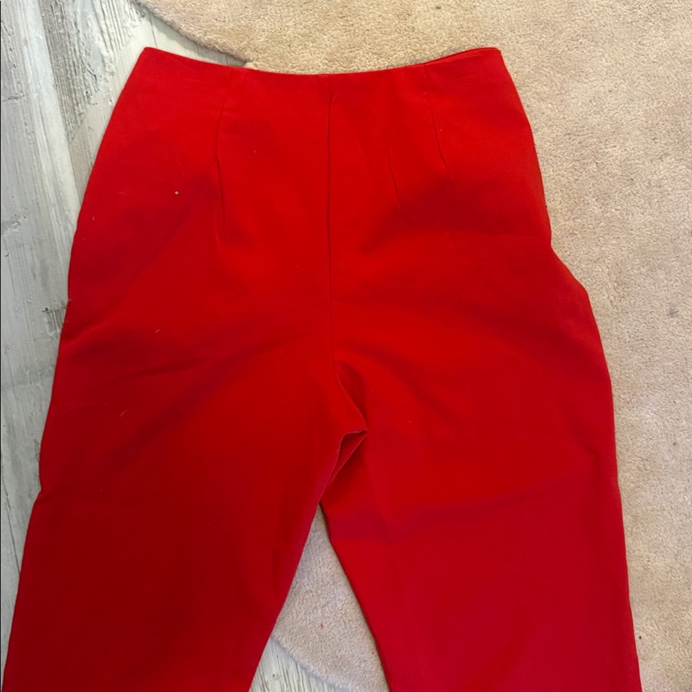 A New Day Bold Red Stretch Pants - Picture 3 of 3
